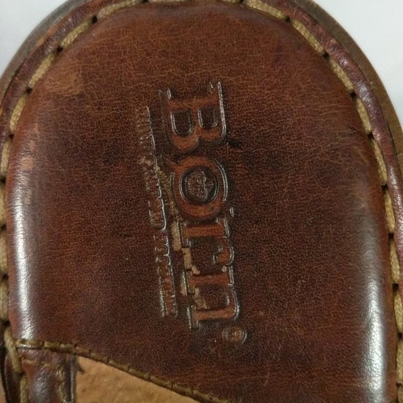 Born Rubena Strappy Wedge Sandal in Caramel Brown - size 10 - Picture 4 of 9